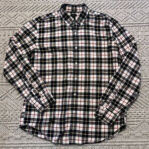 J Crew Oxford Plaid Dress Shirt
